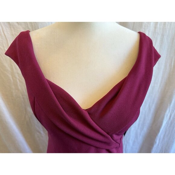 NWT Lulus Womens Maxi Dress Size M Song‎ of Love Magenta Pink Off-The-Shoulder - Picture 10 of 16